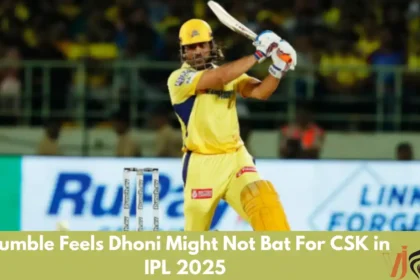 Kumble Feels Dhoni Might Not Bat For CSK