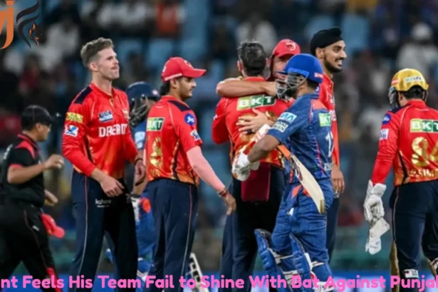 Pant Feels His Team Fail to Shine With Bat Against Punjab